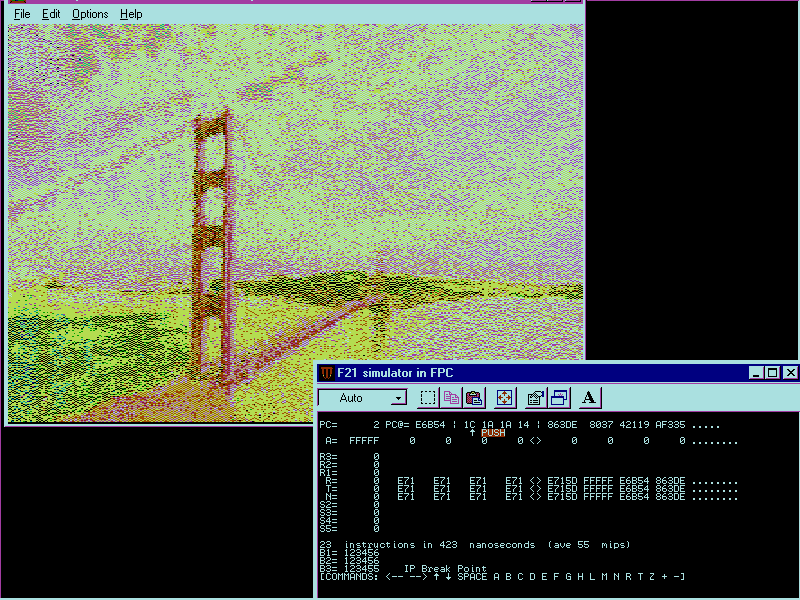 graphic
image of golden gate bridge in f21 simulator